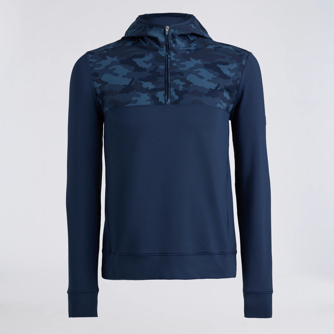 Camo Brushed Back Tech Terry 1/4 Zip Hoodie - Twilight Camo