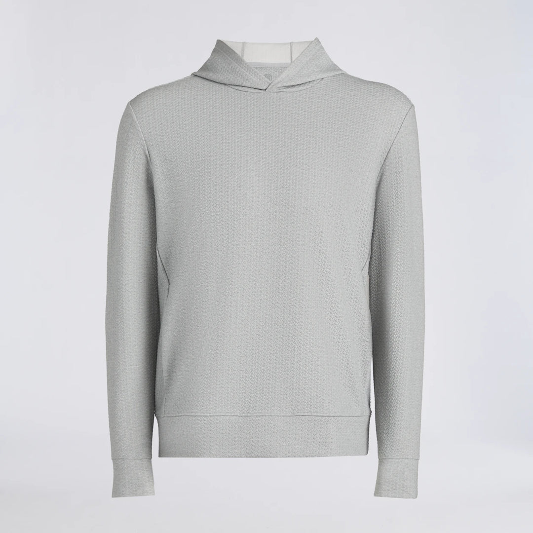 Pebble Quilted Hoodie - Nimbus Melange