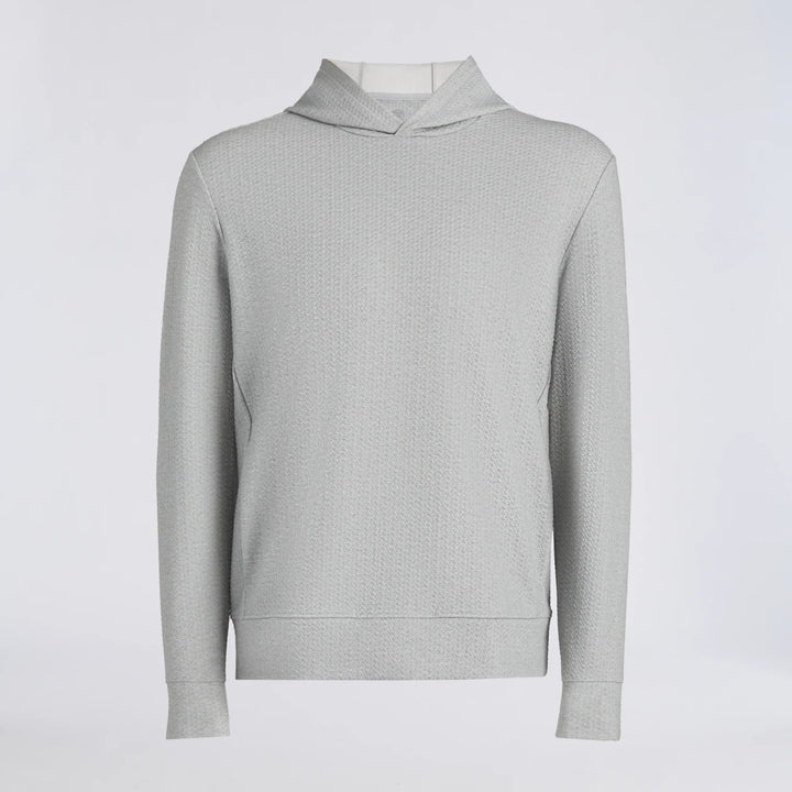 Pebble Quilted Hoodie - Nimbus Melange