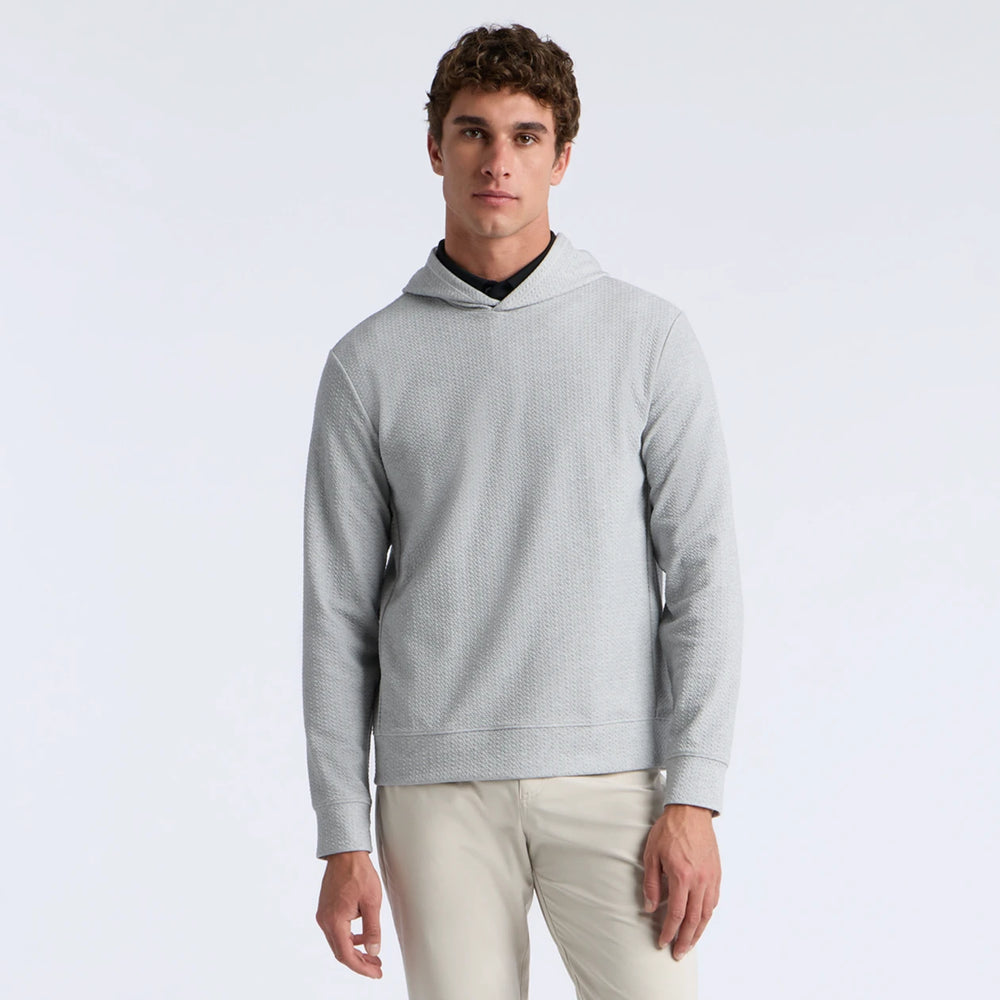 Pebble Quilted Hoodie - Nimbus Melange