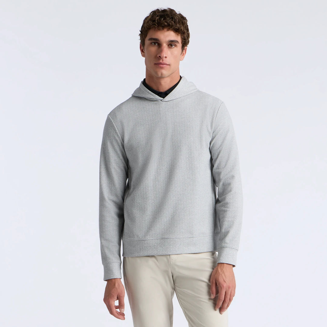 Pebble Quilted Hoodie - Nimbus Melange