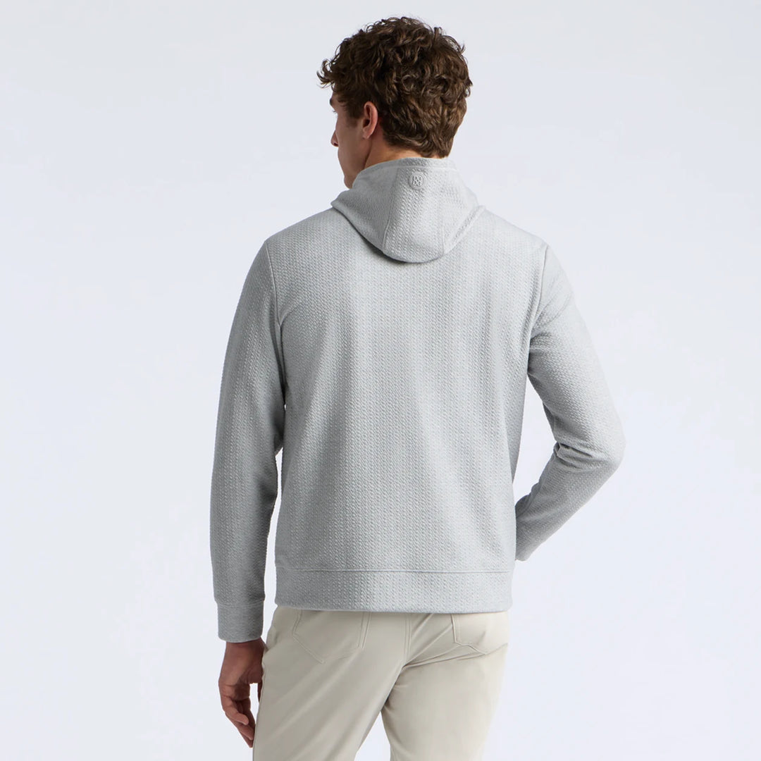 Pebble Quilted Hoodie - Nimbus Melange