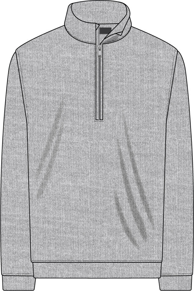Mélange 1/4 Zip - Nimbus Melange