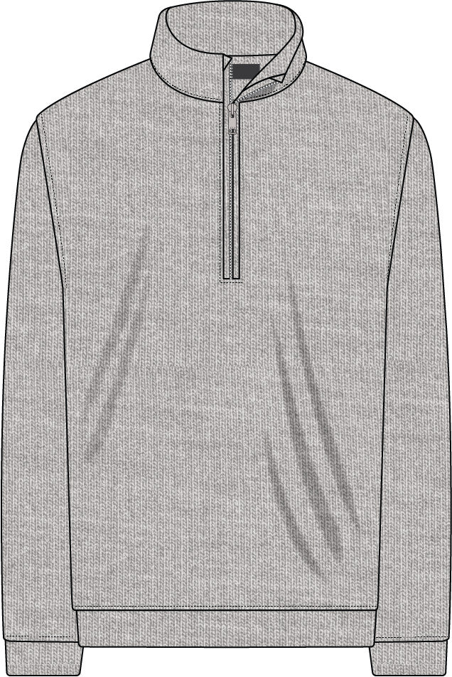 Mélange 1/4 Zip - Pumice Melange