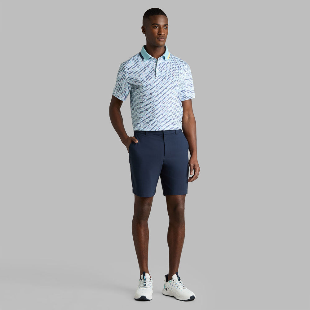 Triple/G Tech Jersey Polo - Snow / Cenote
