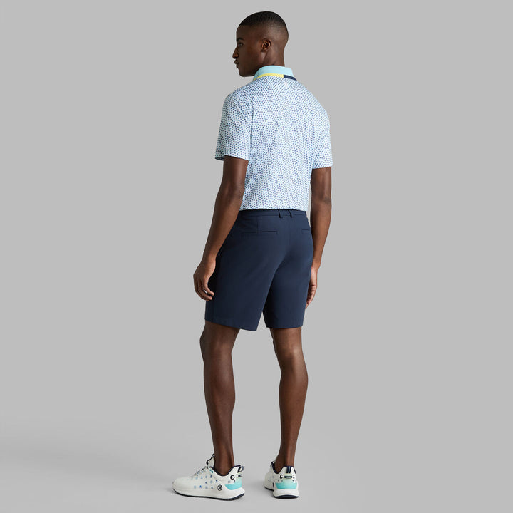 Triple/G Tech Jersey Polo - Snow / Cenote