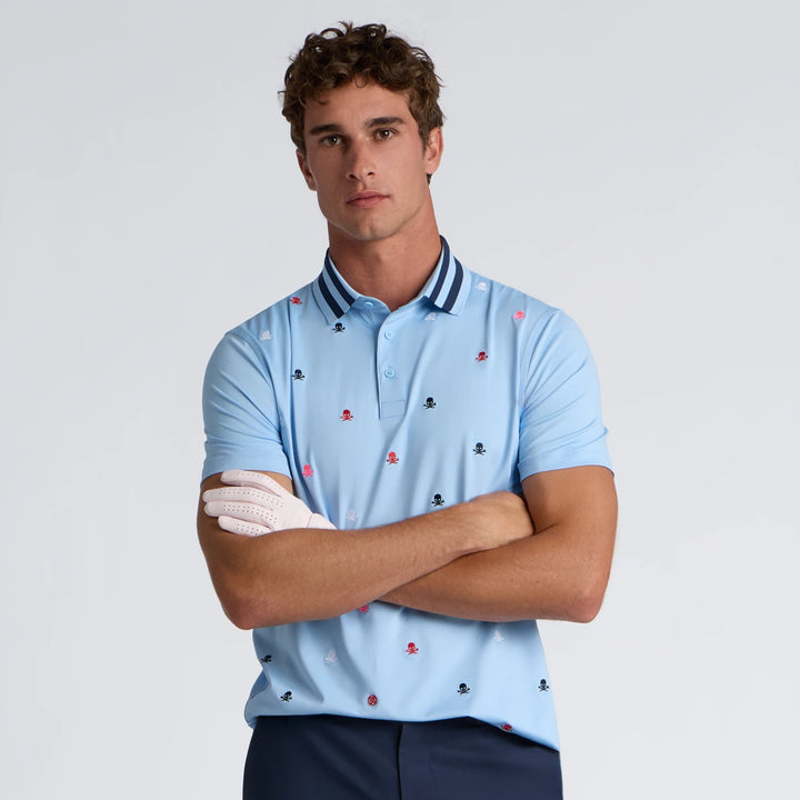 Embroidered Tech Jersey Polo - Baja