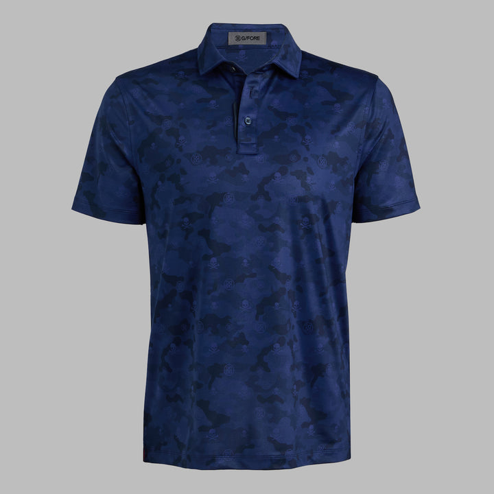 Icon Camo Tech Stretch Jersey Polo - Twilight