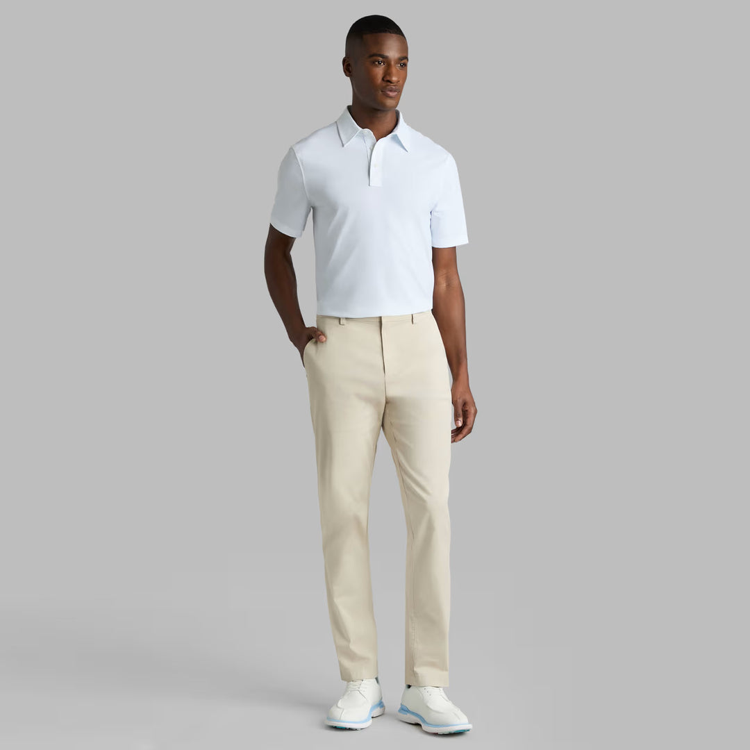 Fine Stretch Jacquard Polo - Baja