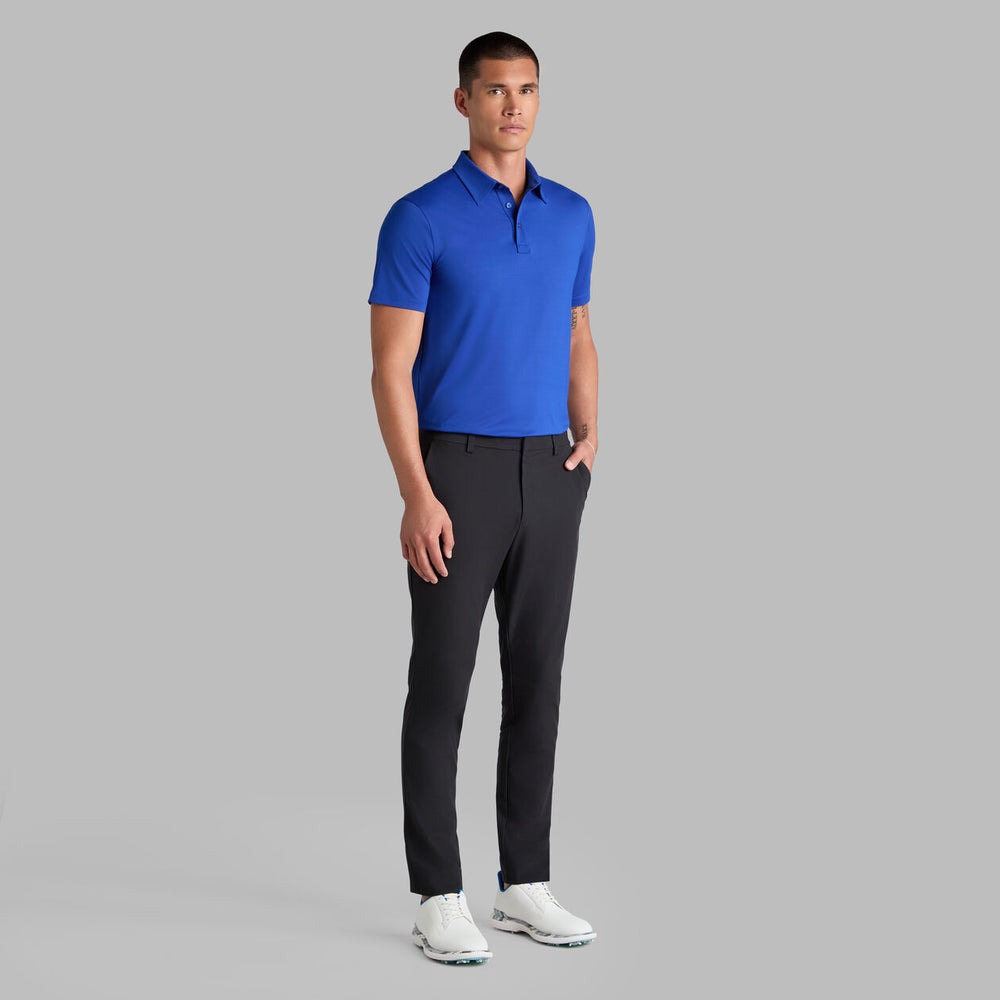 Solid Tech Jersey Polo - Cobalt