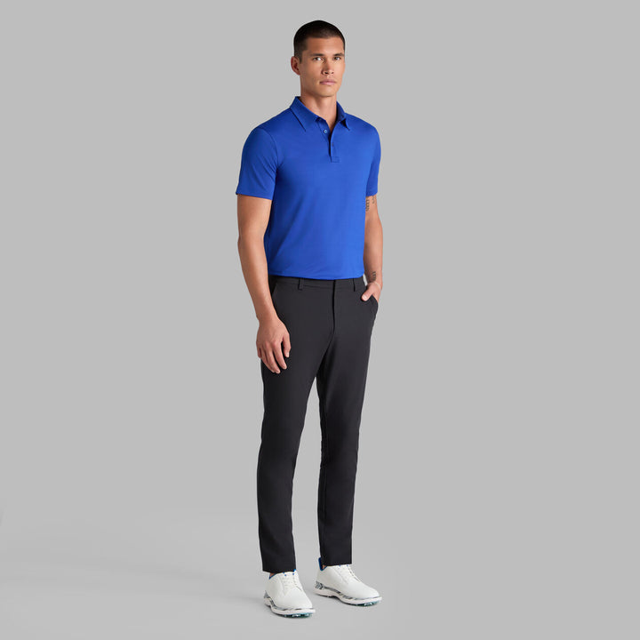 Solid Tech Jersey Polo - Cobalt