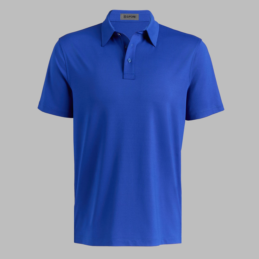 Solid Tech Jersey Polo - Cobalt