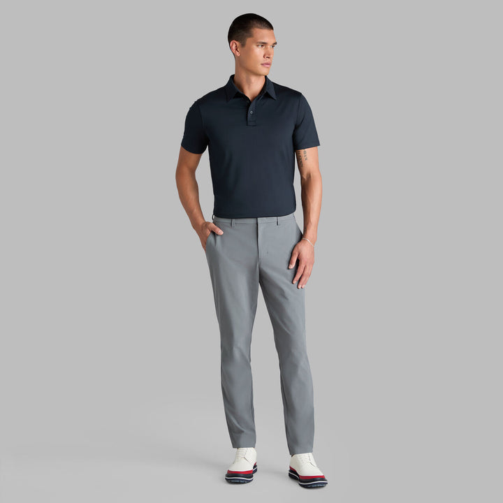 Solid Tech Jersey Polo - Onyx