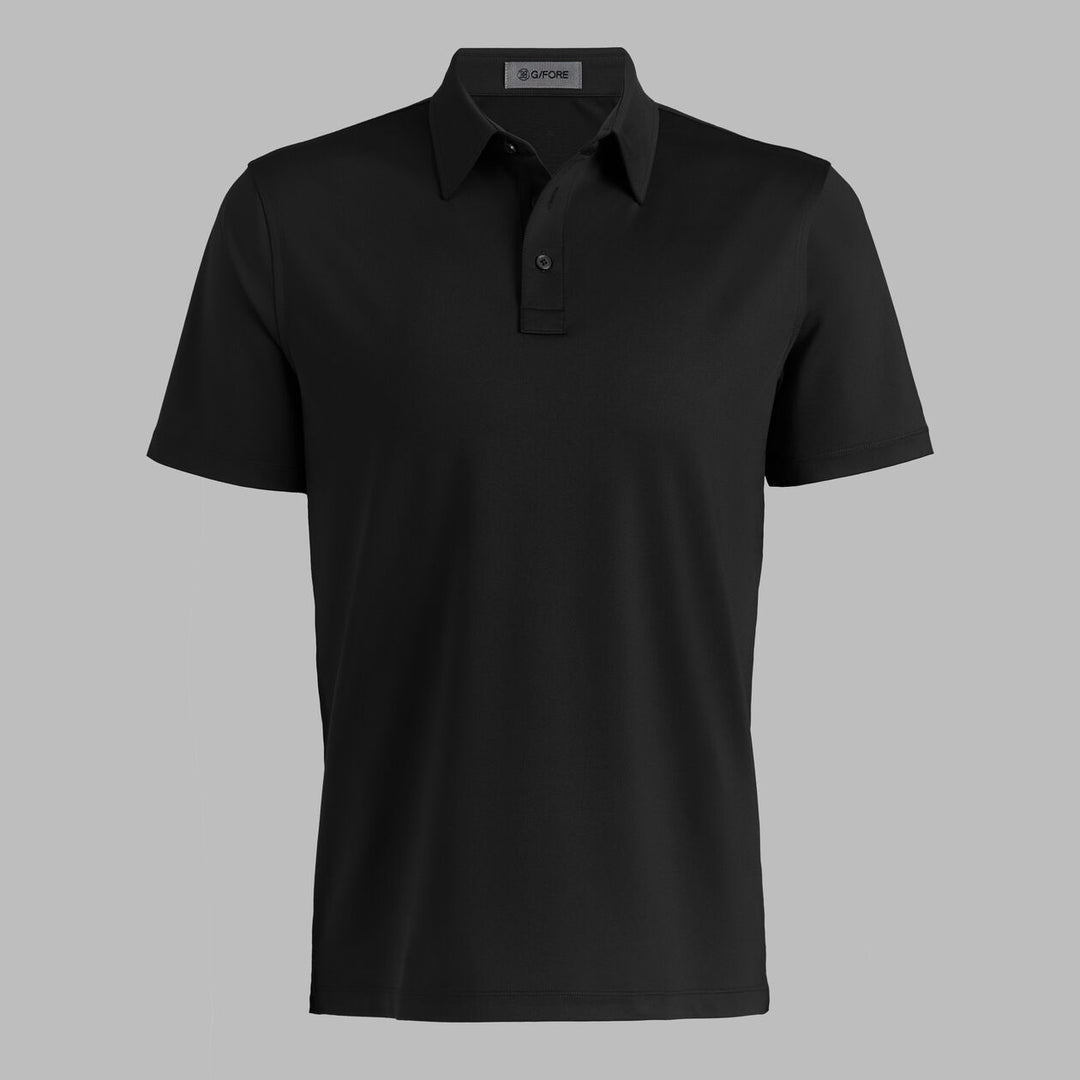 Solid Tech Jersey Polo - Onyx