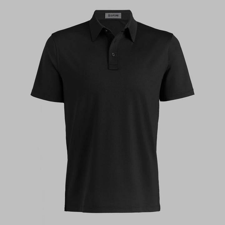 Solid Tech Jersey Polo - Onyx