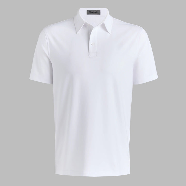 Solid Tech Jersey Polo - Snow