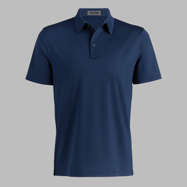 Solid Tech Jersey Polo - Twilight