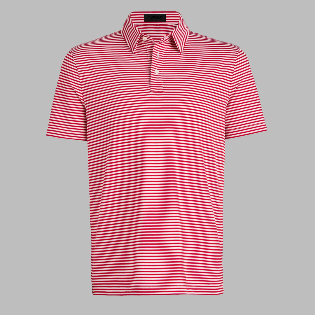 All Play Stripe Polo - Ruby