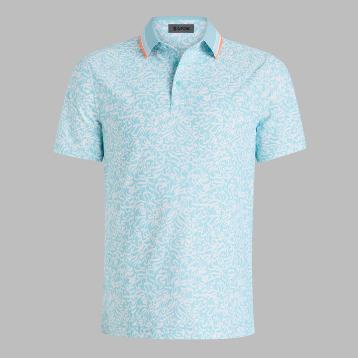 Scribble Tech Jersey Polo - Cenote
