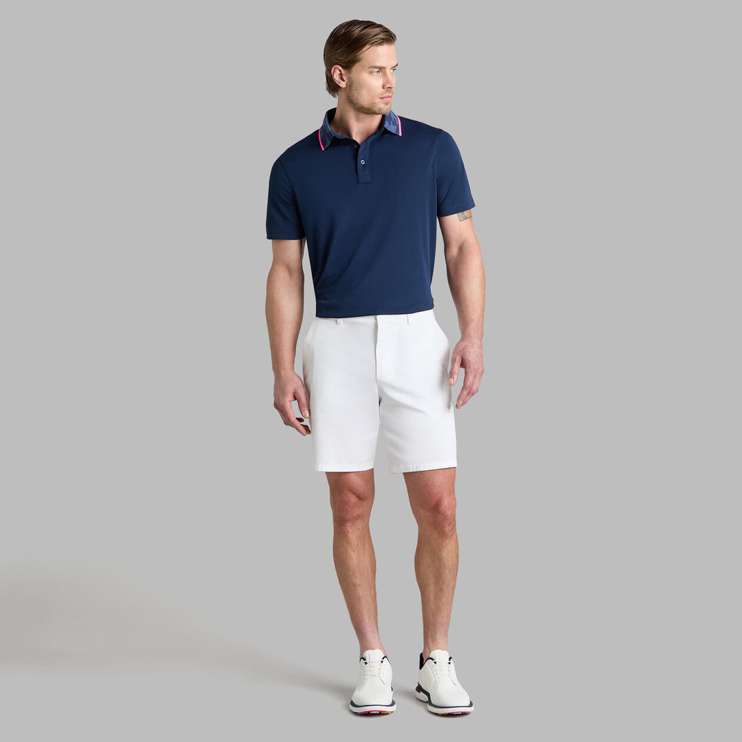 Camo Collar Performance Piqué Polo - Twilight