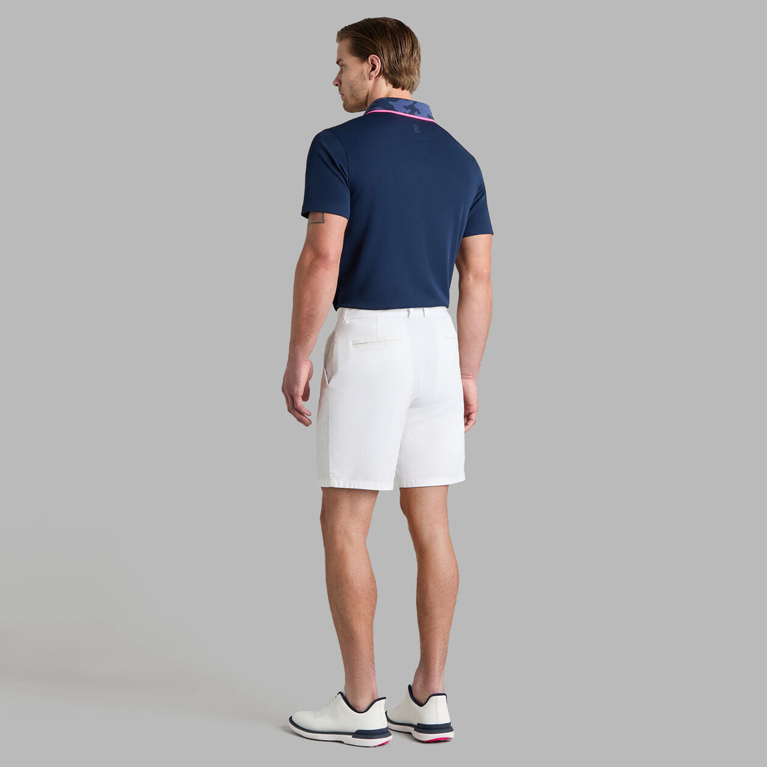 Camo Collar Performance Piqué Polo - Twilight