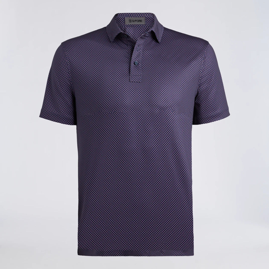 Diamond Geo Tech Jersey Polo - Twilight / Dark Plum