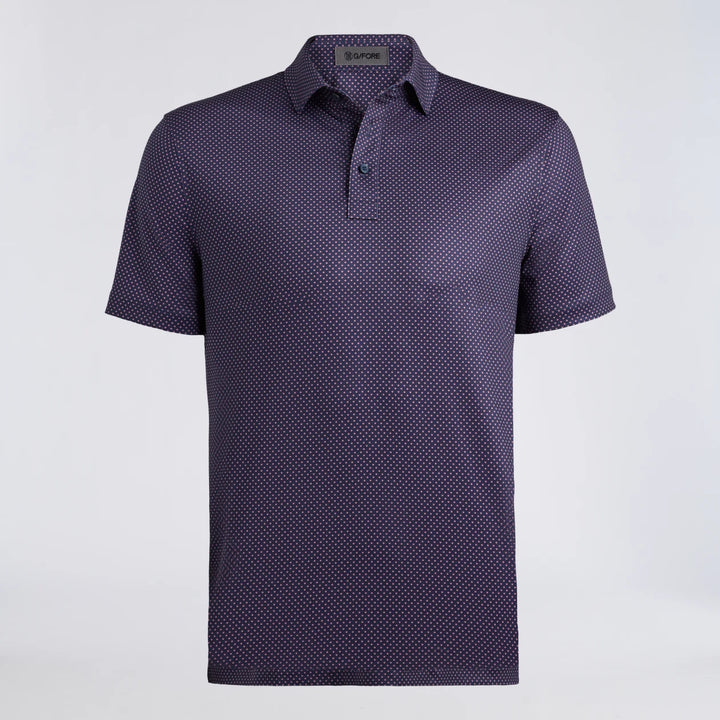 Diamond Geo Tech Jersey Polo - Twilight / Dark Plum