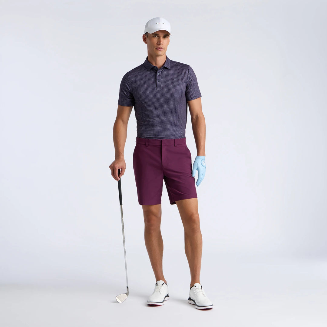 Diamond Geo Tech Jersey Polo - Twilight / Dark Plum