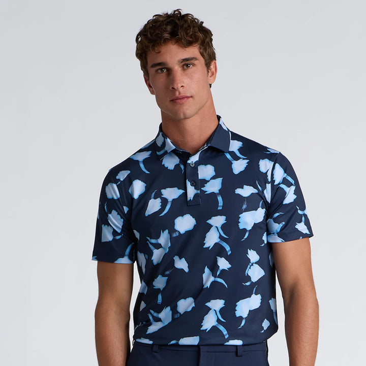 Ghost Floral Tech Jersey Polo - Twilight / Baja