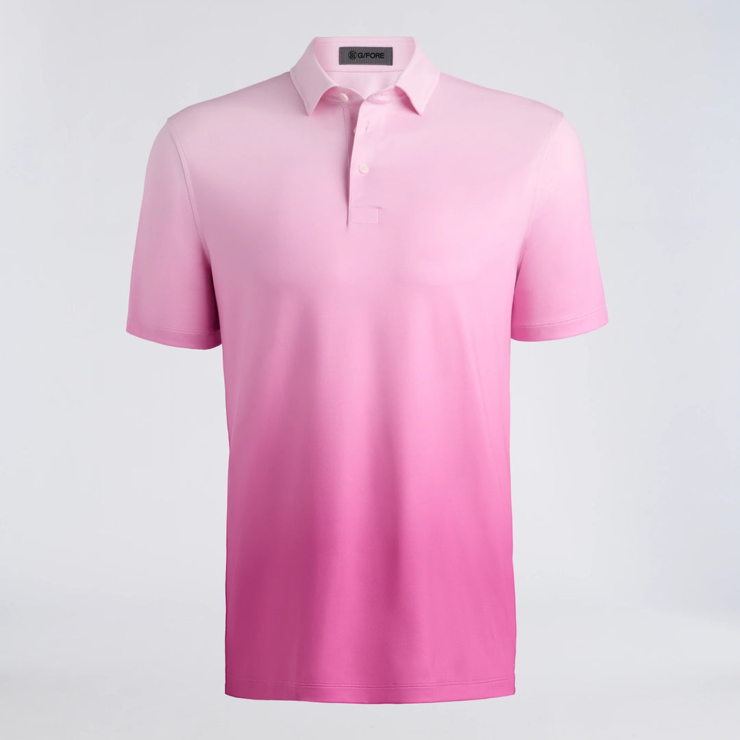 Gradient Tech Jersey Polo - Blush / Dark Plum