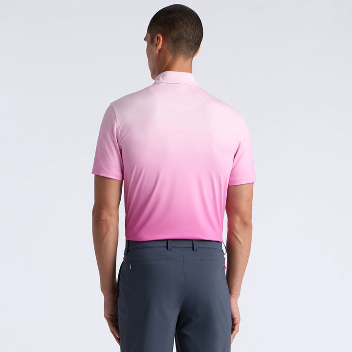 Gradient Tech Jersey Polo - Blush / Dark Plum