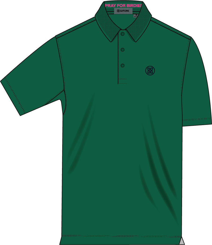 Pray For Birdies Tech Piqué Polo - Palm