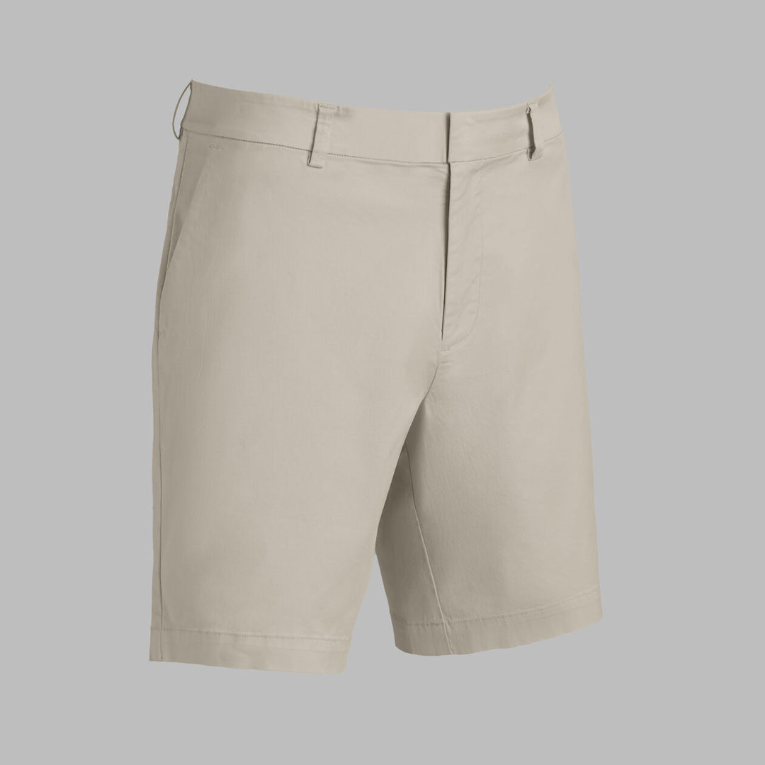 Stretch Cotton Gabardine Short - Pumice