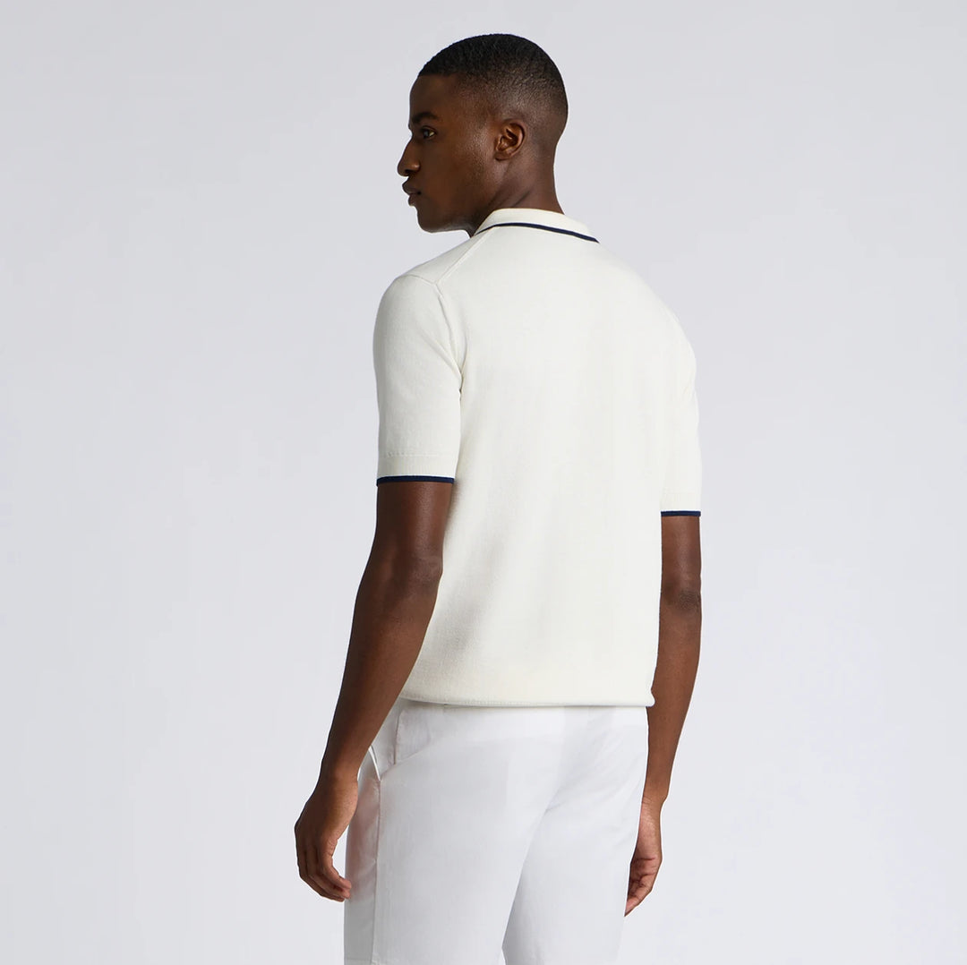 Cooling Cotton Polo - Chalk White
