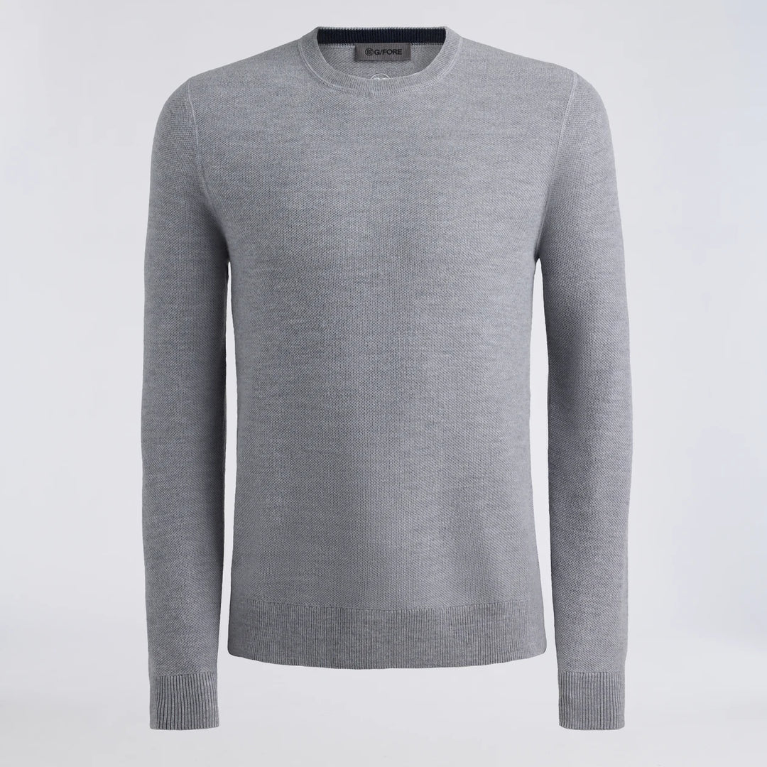 The Club Merino Wool Crewneck Sweater - Nimbus Melange
