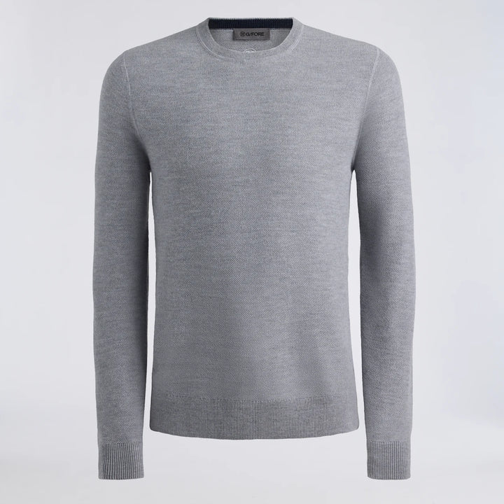 The Club Merino Wool Crewneck Sweater - Nimbus Melange