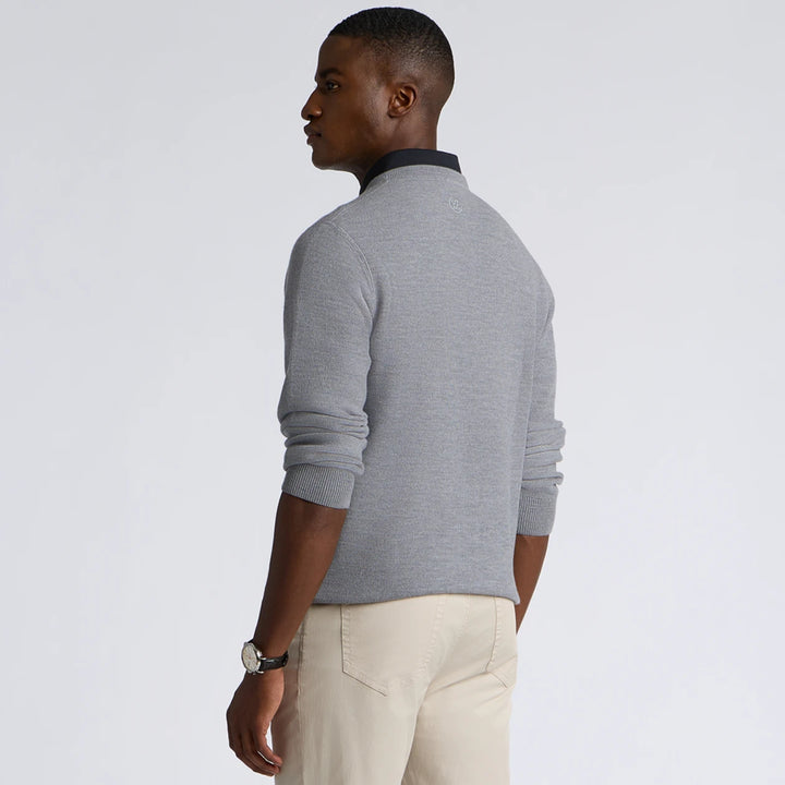 The Club Merino Wool Crewneck Sweater - Nimbus Melange