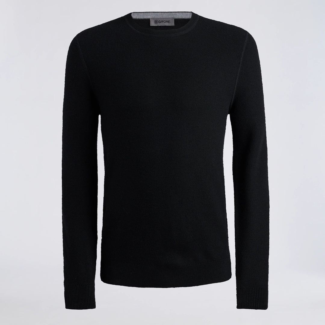 The Club Merino Wool Crewneck Sweater - Onyx
