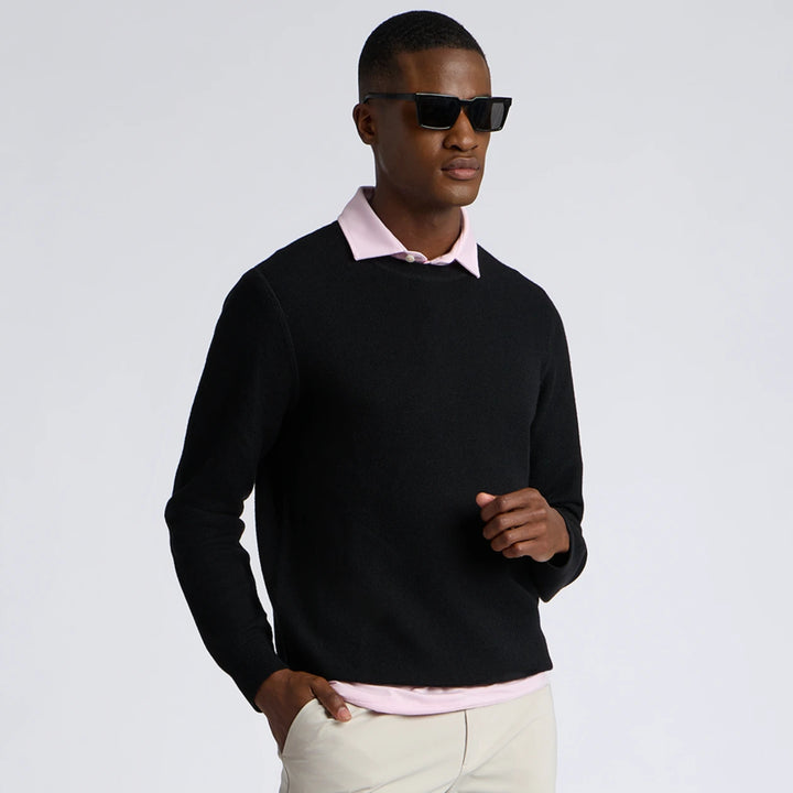 The Club Merino Wool Crewneck Sweater - Onyx