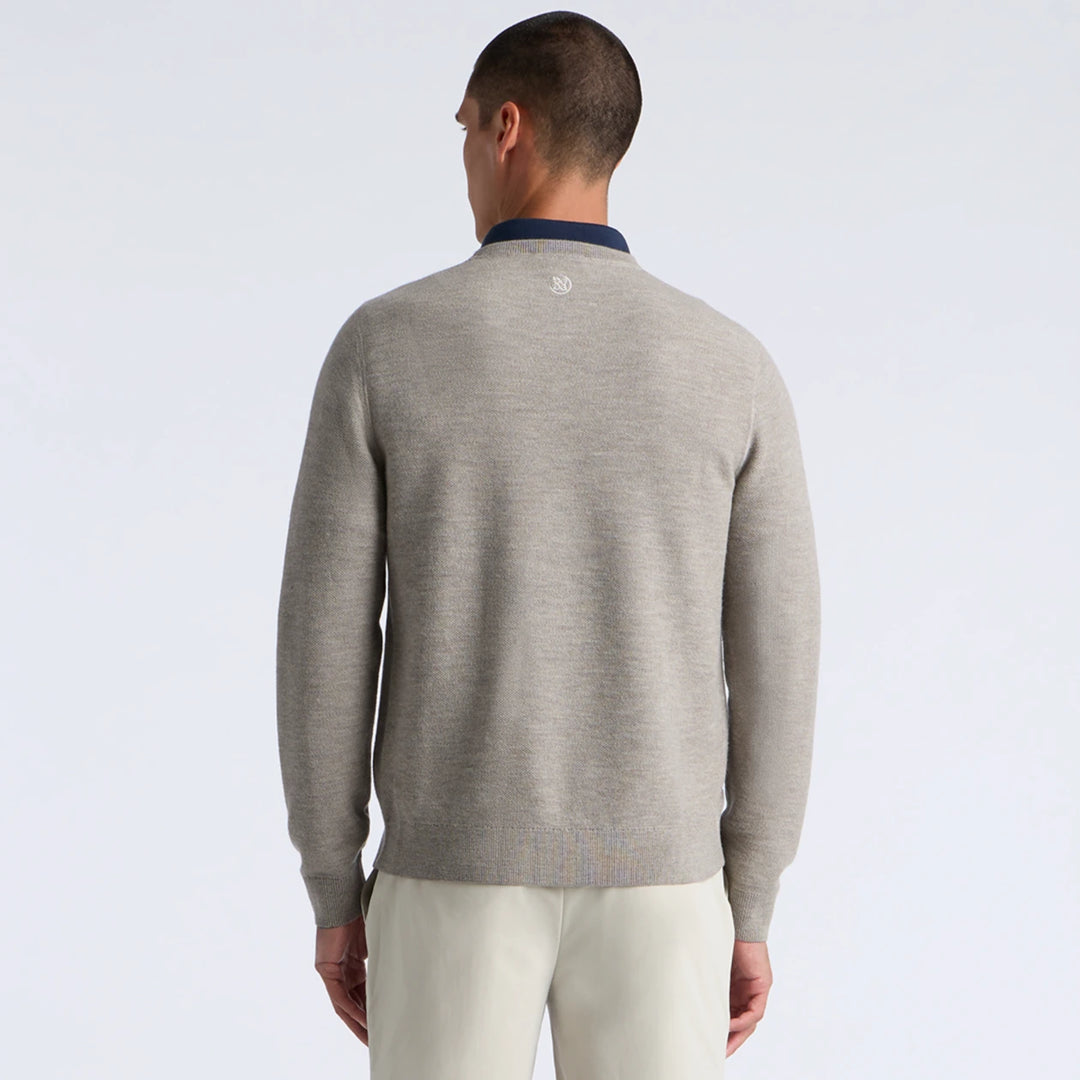 The Club Merino Wool Crewneck Sweater - Pumice Melange