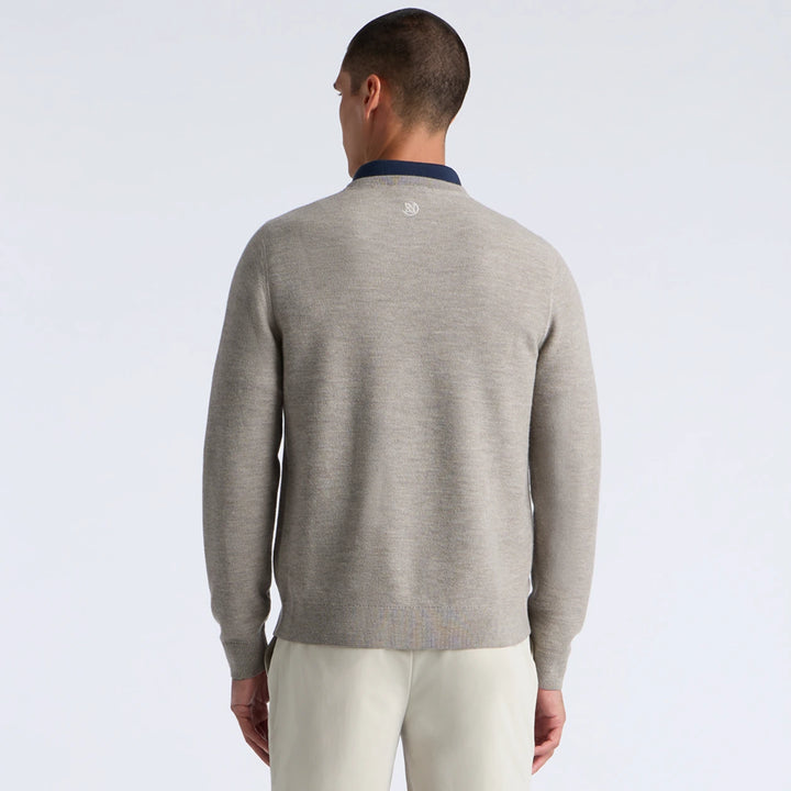 The Club Merino Wool Crewneck Sweater - Pumice Melange
