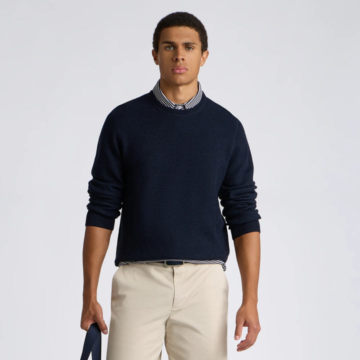 The Club Merino Wool Crewneck Sweater - Twilight