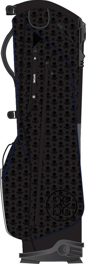SCRAMBLE SKULL &amp;amp; TEES PARACHUTE CARRY GOLF BAG - Onyx