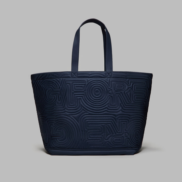 Trippy Quilted Large Tote Bag - Twilight