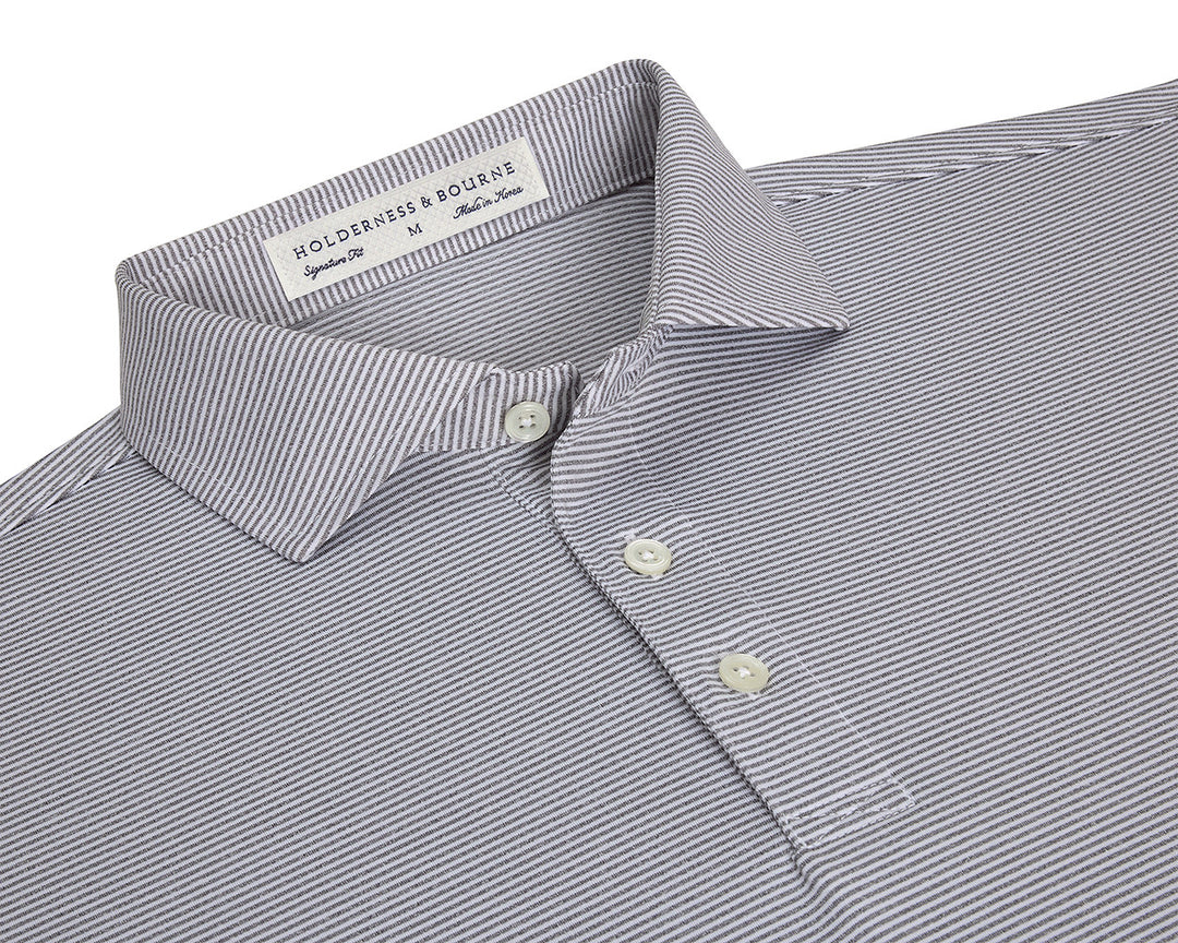 The Perkins Shirt - Gray & White