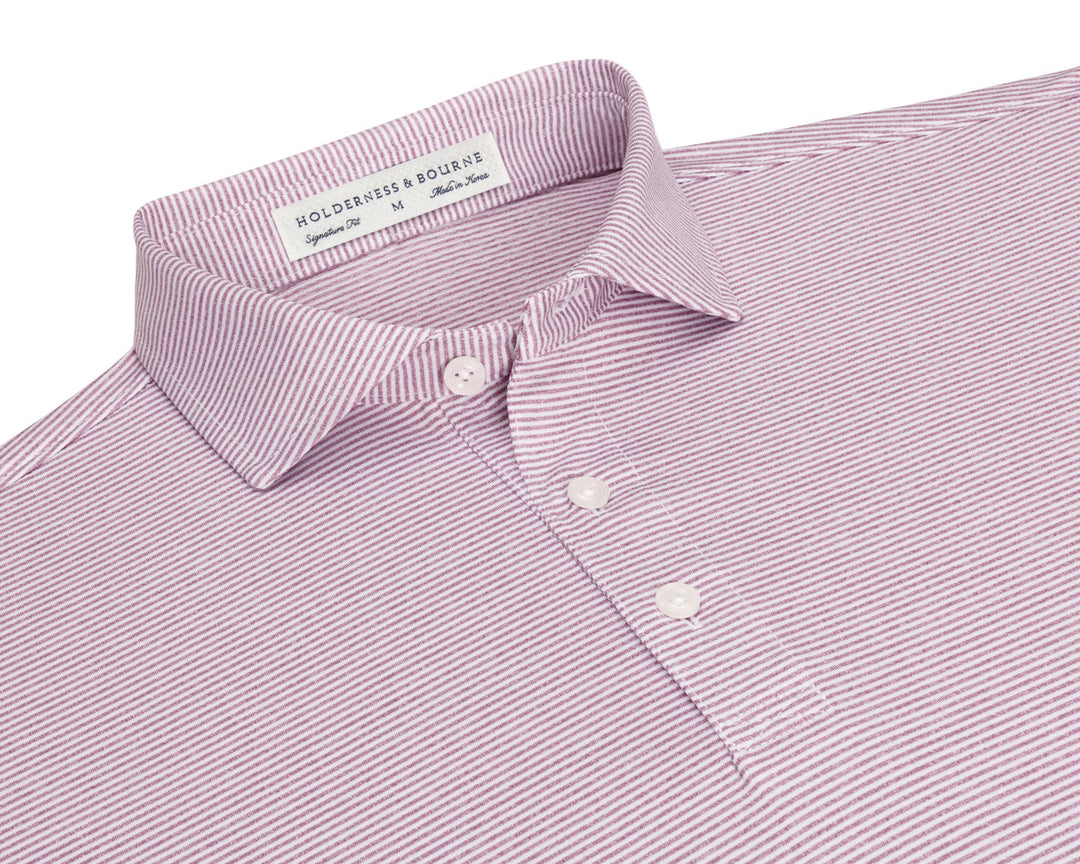 The Perkins Shirt - Heathered Faded Mauve &amp; White