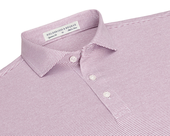 The Perkins Shirt - Heathered Faded Mauve &amp; White
