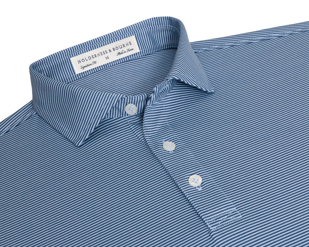 The Perkins Shirt - Pacific Blue &amp; Heathered Vista Blue