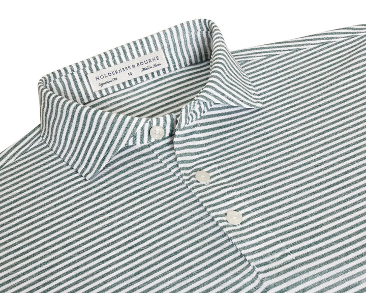 The Maxwell Shirt - Heathered California Spruce &amp; White