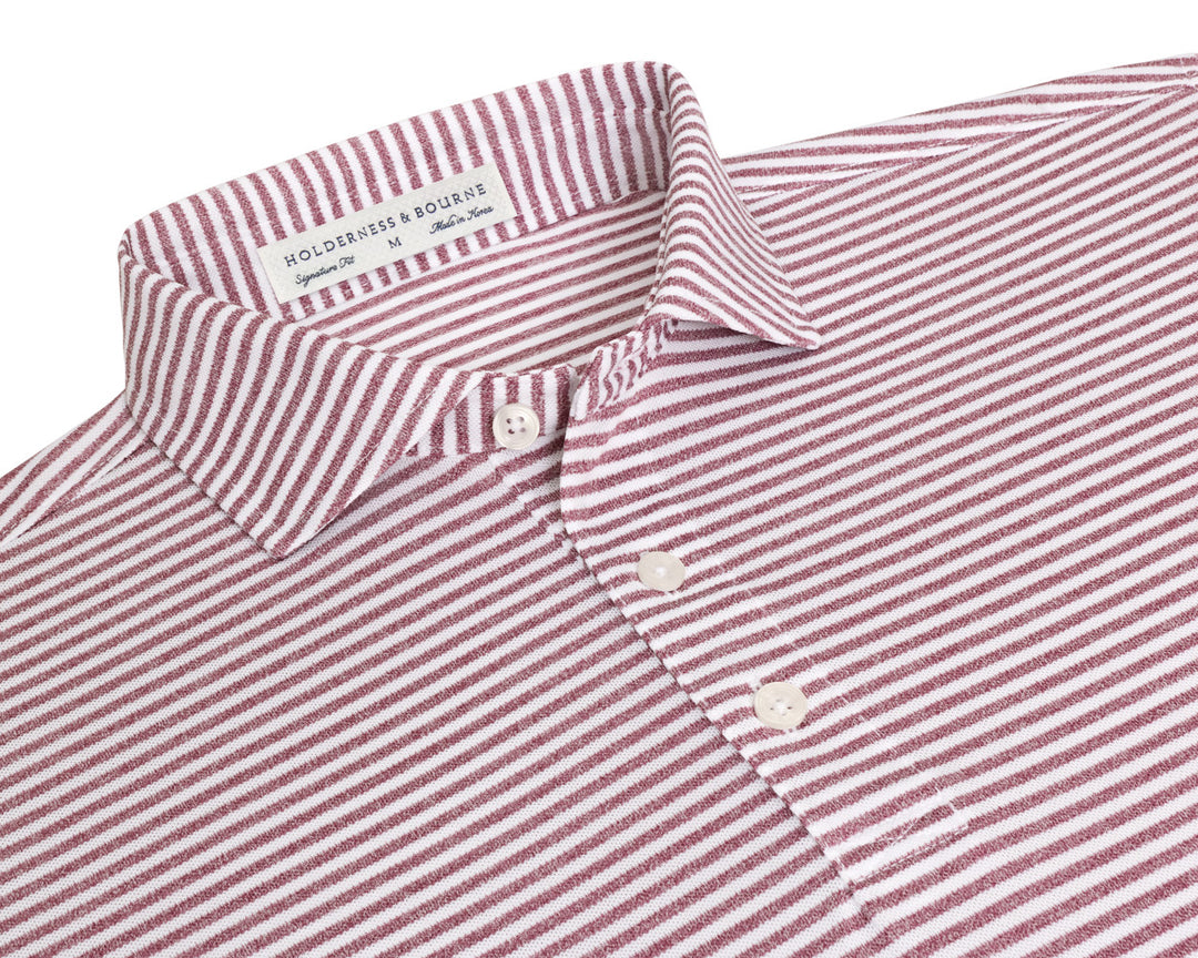 The Maxwell Shirt - Heathered Napa &amp; White